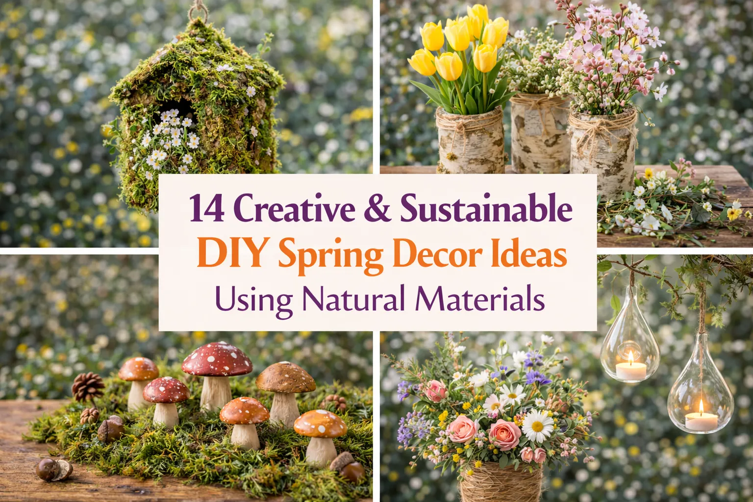 14 Creative and Sustainable DIY Spring Decor Ideas Using Natural Materials