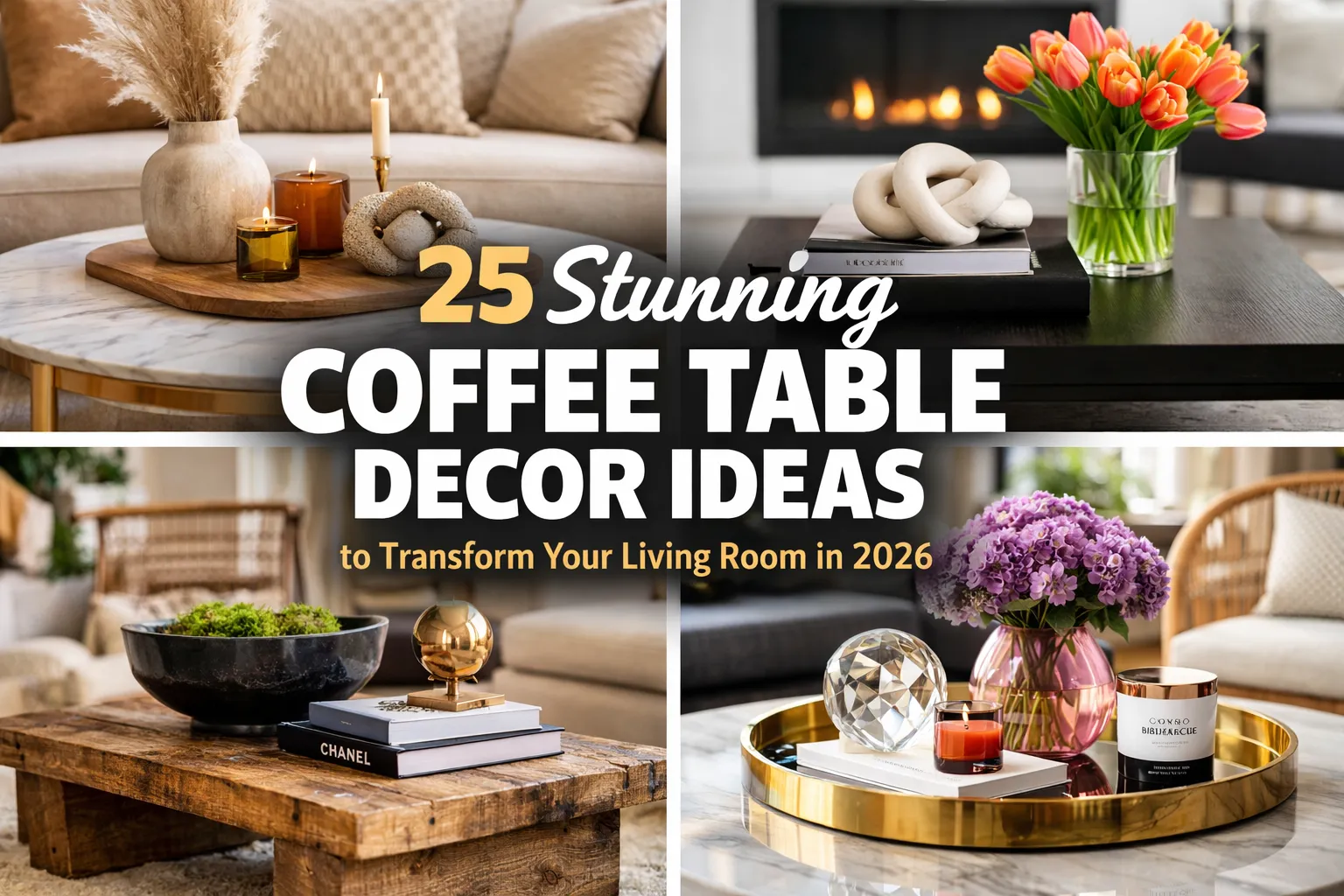 25 Stunning Coffee Table Decor Ideas to Transform Your Living Room in 2026