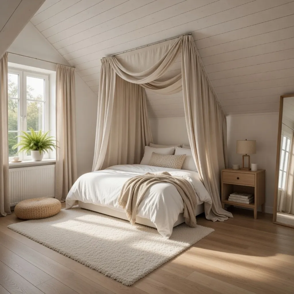 Bed Parallel to the Slope (Cozy Alcove Style)