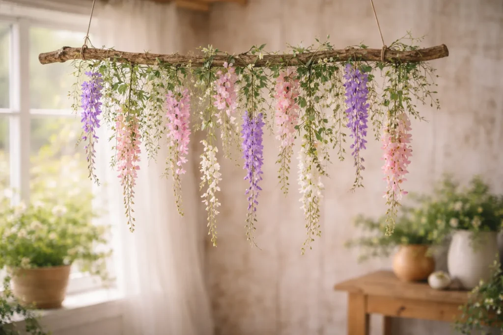 Floating Floral Curtain for a Dreamy Look
