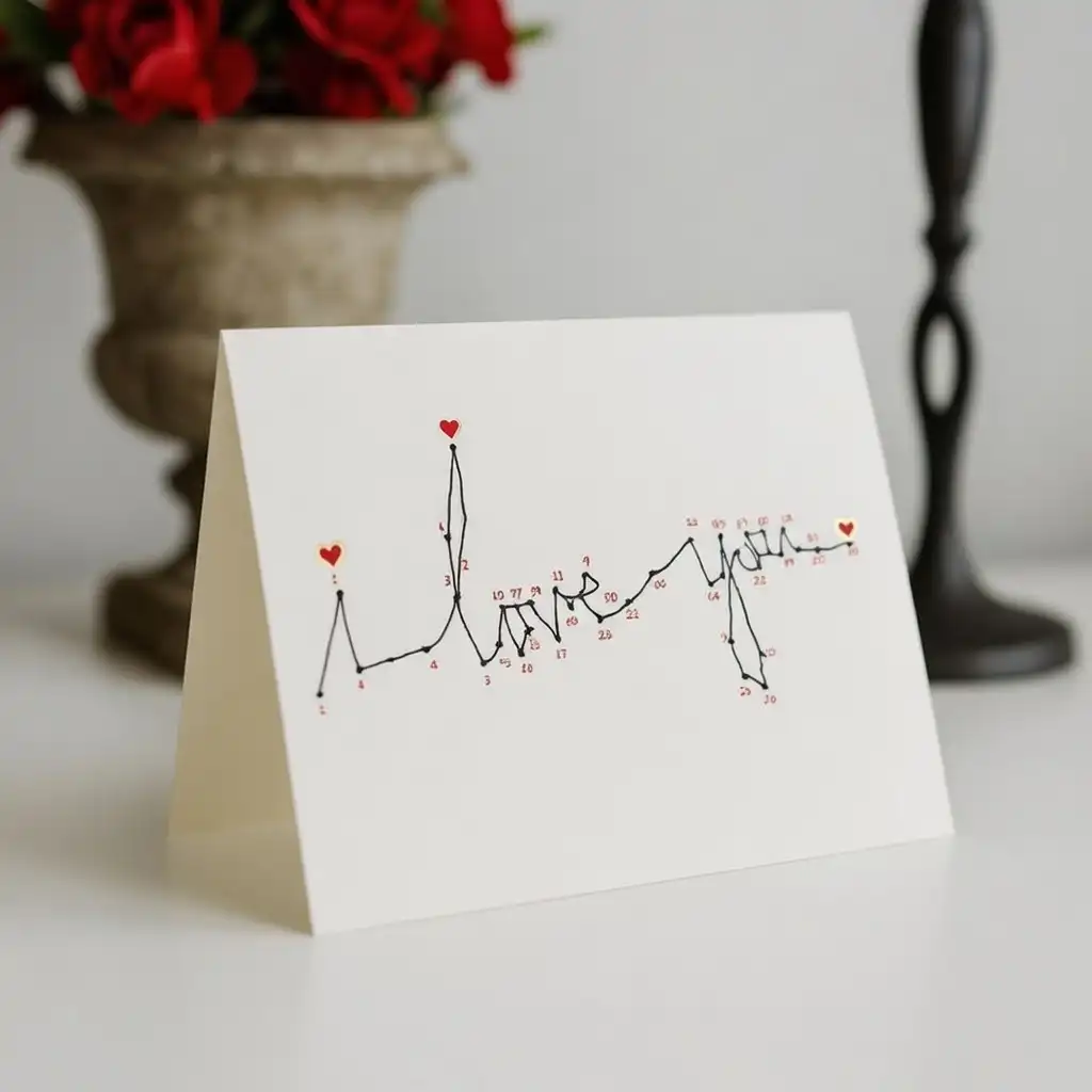 - Fun Paint-by-Numbers Love Note DIY Valentine's Day Card
