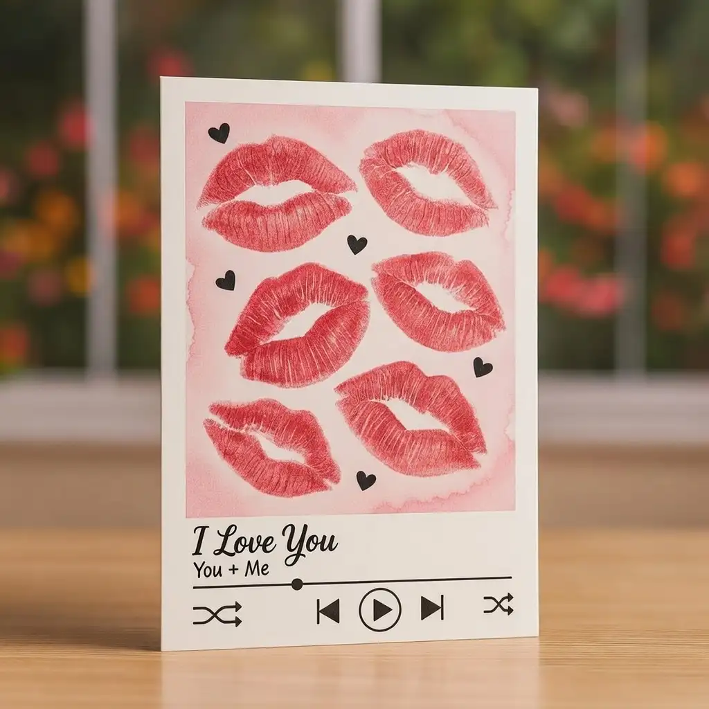 Kiss Print Music Player DIY Valentine's Day Card