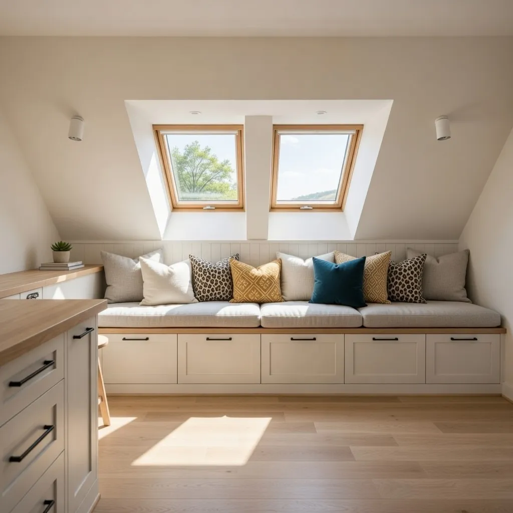 Open Clothing Rail or Mini Walk-In Under the Lowest Slope