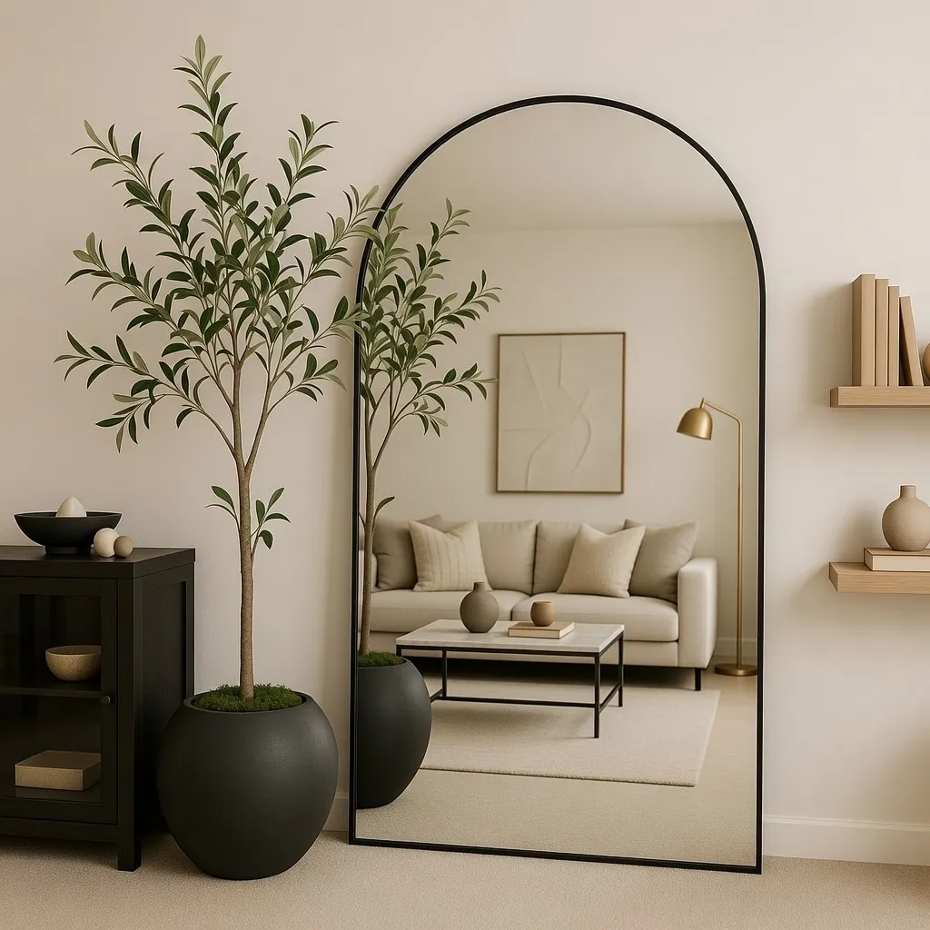 Best Place to Put a Big Mirror to Make Apartment Look Expensive