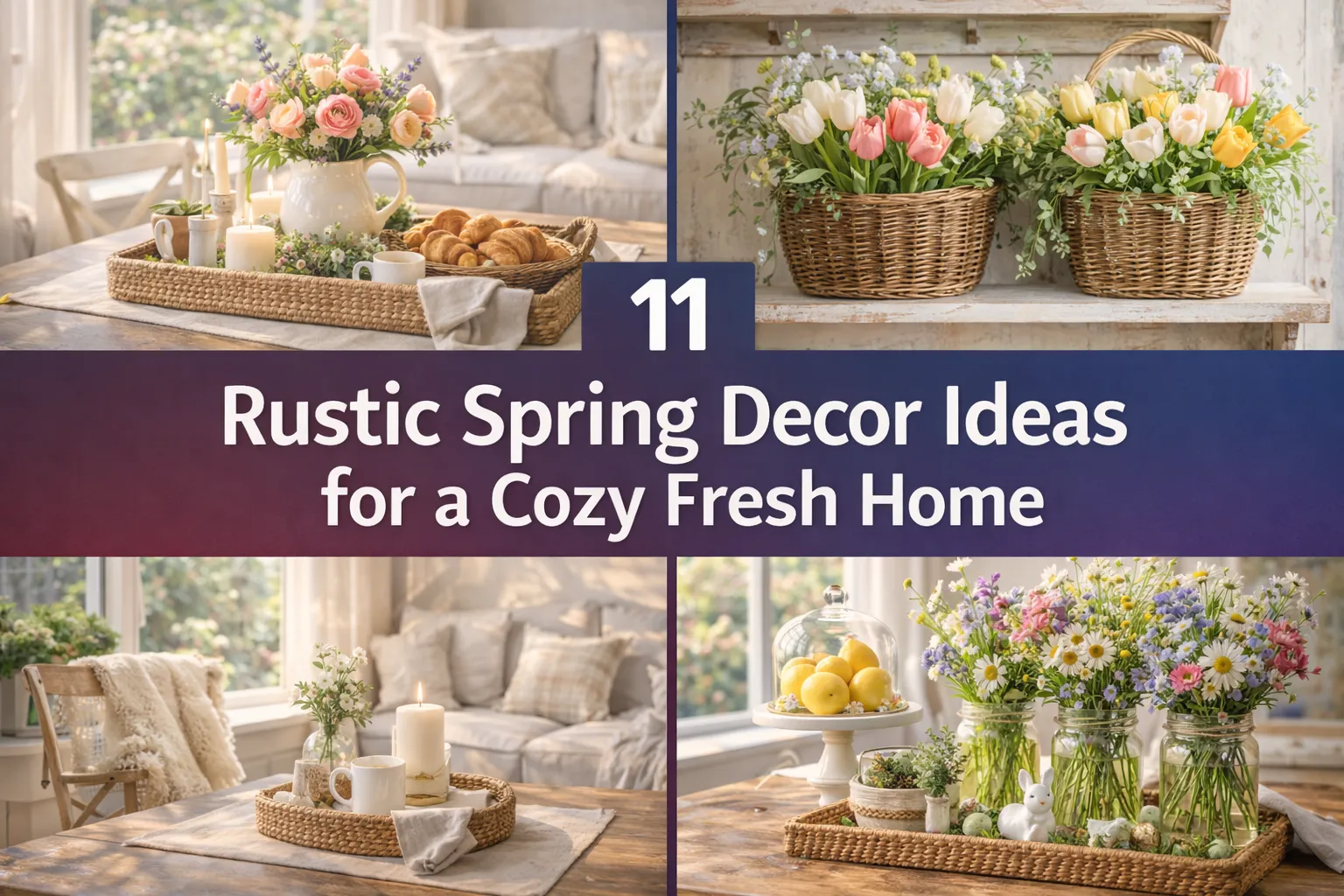 Rustic Spring Decor Ideas for a Cozy Fresh Home
