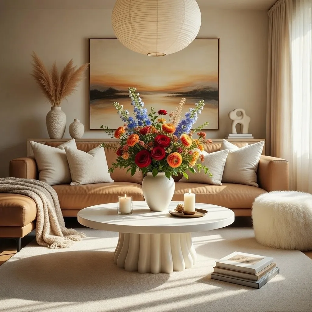 Sculptural Modern Statement coffee table decor ideas