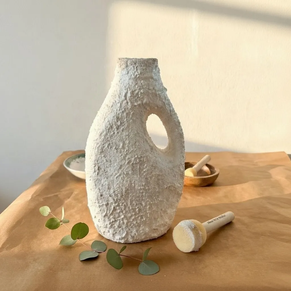 Transform Plain Vases with Baking-Powder Texture