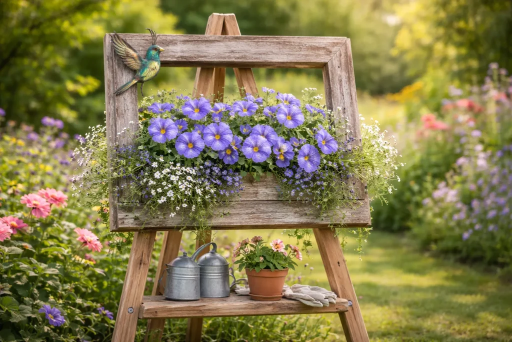 Wooden Picture Frame with Real Flowers: A Natural DIY Decoration Ideas for Spring and Summer Touch for Your Home Décor